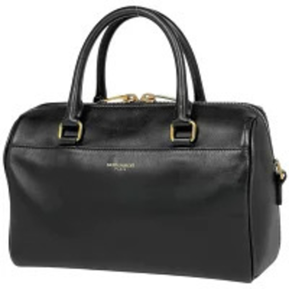 Saint Laurent Baby Duffle 2way Shoulder Bag Leather Black